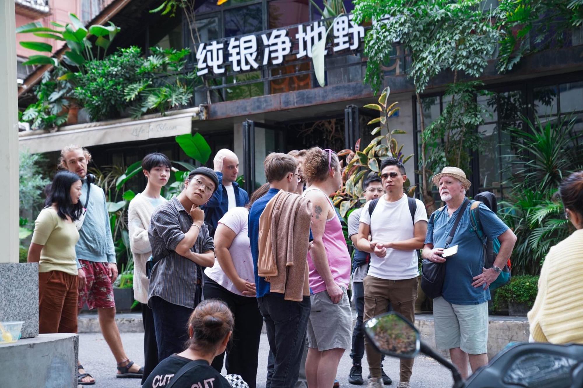 Chengdu Mix Hostel Courtyard Poshpacker Eksteriør bilde